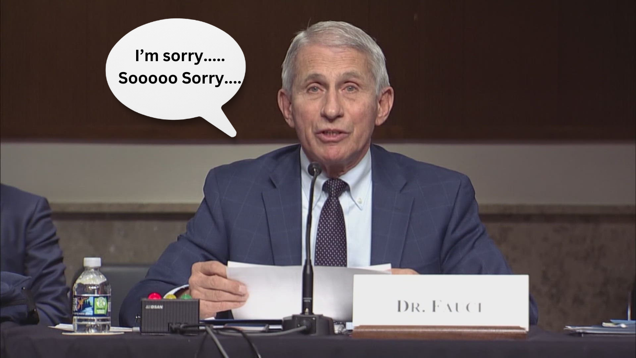 Anthony Fauci Shockingly Apologizes For His, "Dastardly Covid Restrictions"