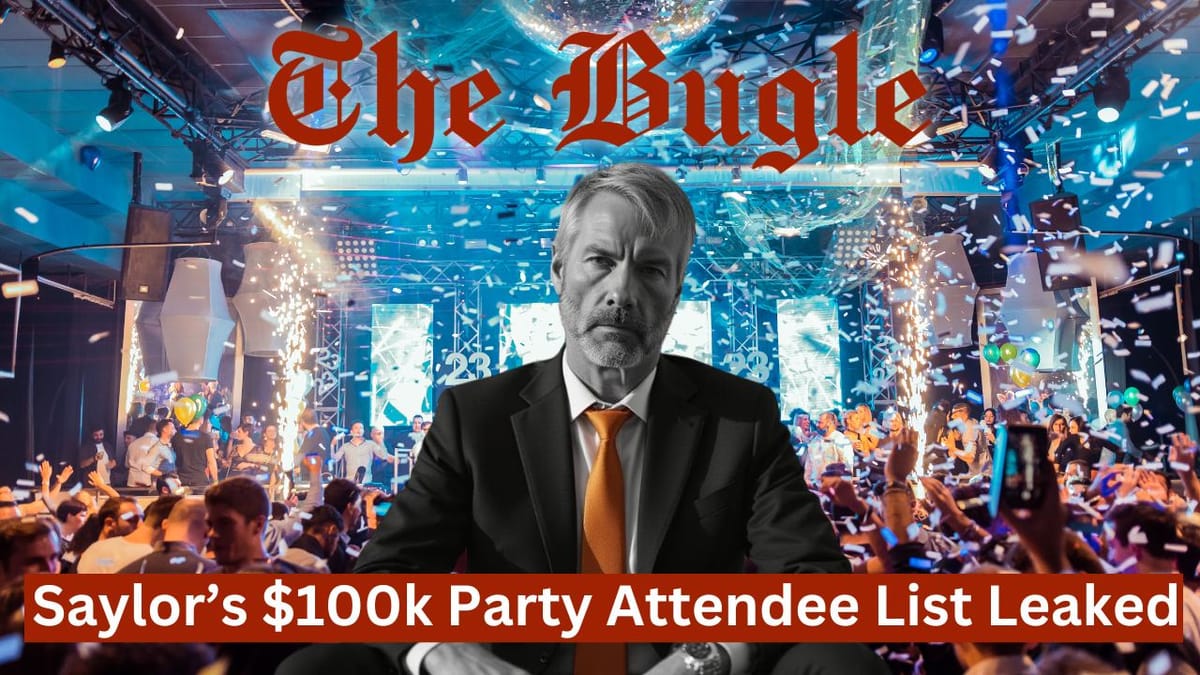 Saylor $100k Party Attendee List Leaked